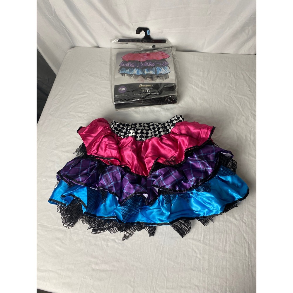 Storybook Child's Halloween Costume Tutu Dress Up Layered Pink Purple‎ Blue